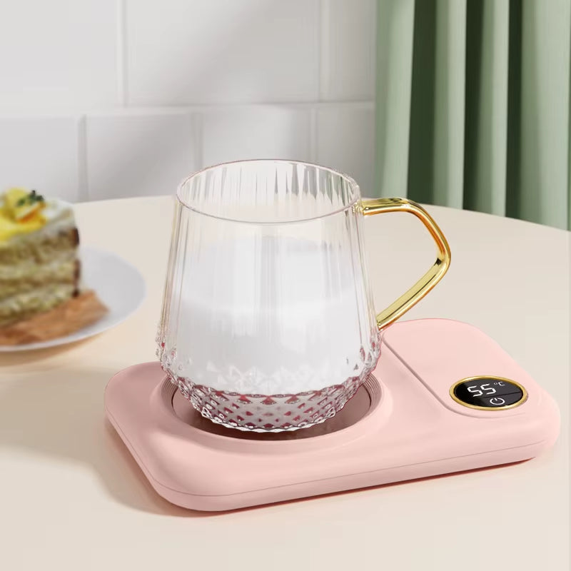 2025 Christmas Gift Mug Warmer Pad Smart USB Coffee Mug Warmer Tea Milk Cup Heater with 3 Temperature Settings