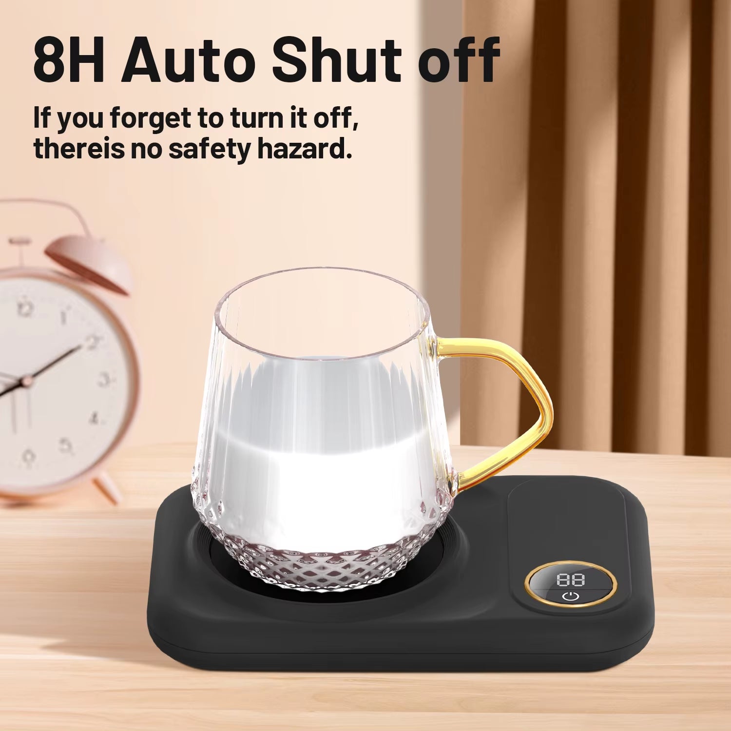 2025 Christmas Gift Mug Warmer Pad Smart USB Coffee Mug Warmer Tea Milk Cup Heater with 3 Temperature Settings