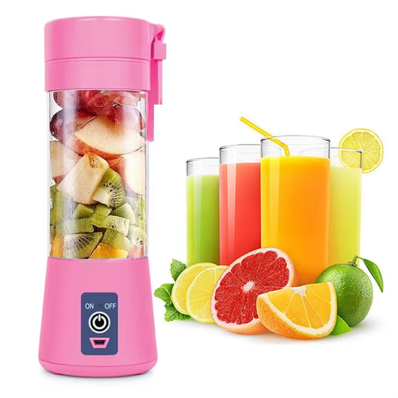 300Ml Personal USB Juicer Cup Portable Juicer Blender Household Fruit Mixer Six Blades Rechargeable Fruit Mixing Machine